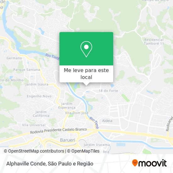Alphaville Conde mapa