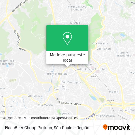 FlashBeer Chopp Pirituba mapa