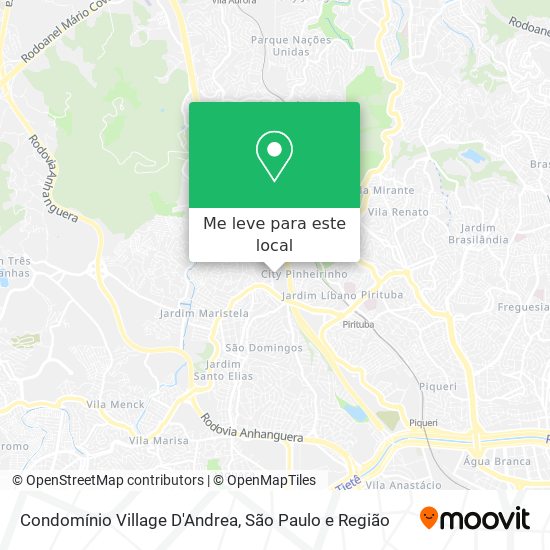 Condomínio Village D'Andrea mapa