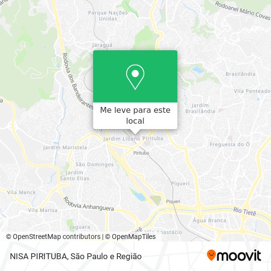 NISA PIRITUBA mapa