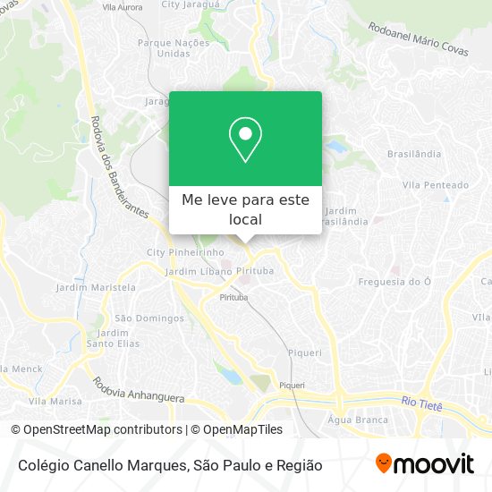 Colégio Canello Marques mapa