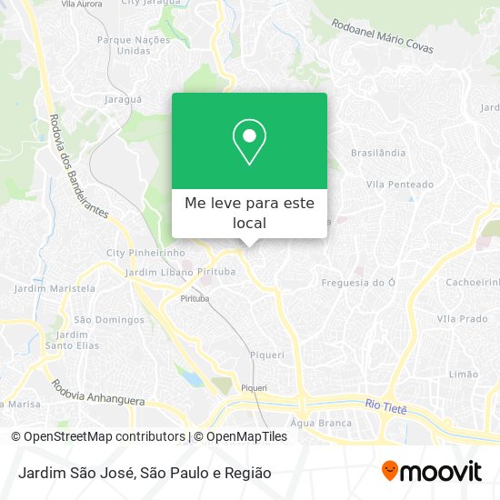 Jardim São José mapa