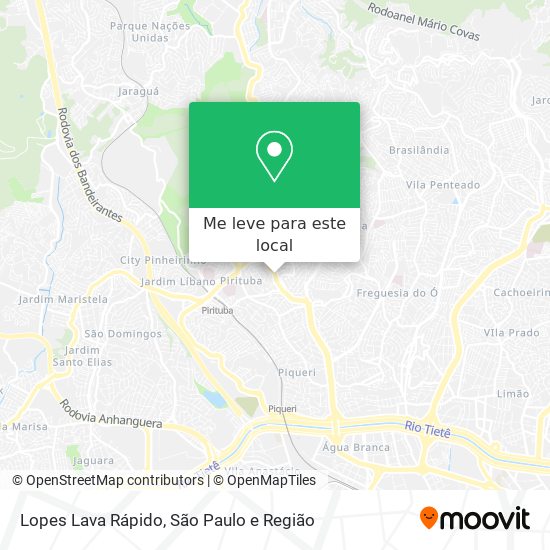 Lopes Lava Rápido mapa