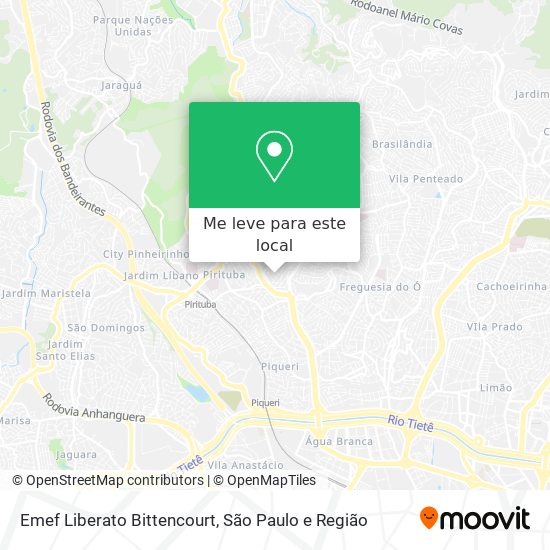 Emef Liberato Bittencourt mapa