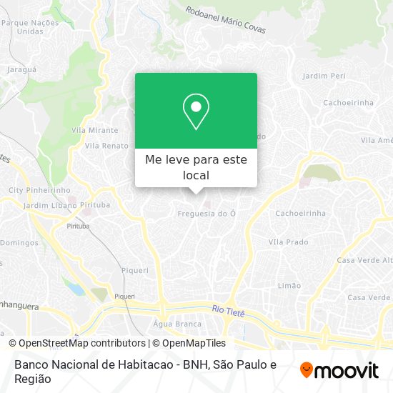 Banco Nacional de Habitacao - BNH mapa