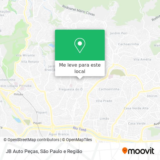 JB Auto Peças mapa