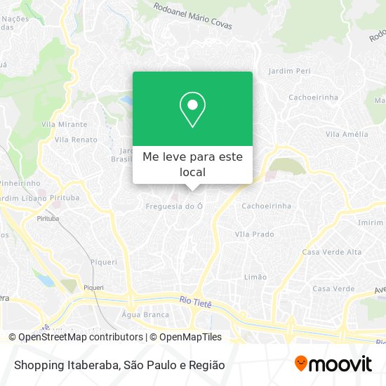 Shopping  Itaberaba mapa