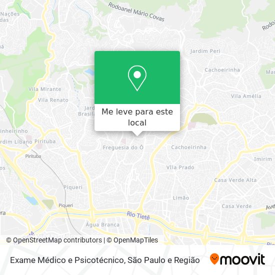 Exame Médico e Psicotécnico mapa