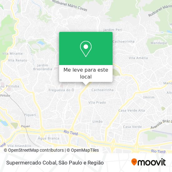 Supermercado Cobal mapa