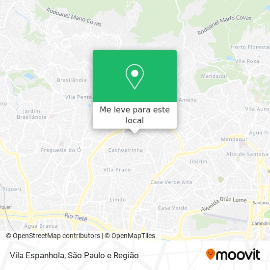 Vila Espanhola mapa