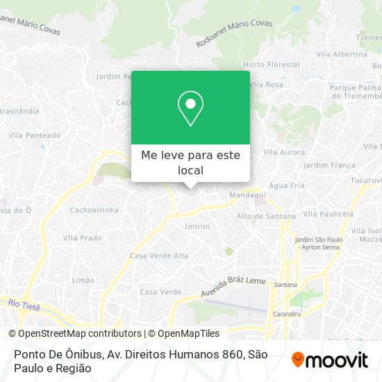 Ponto De Ônibus, Av. Direitos Humanos 860 mapa