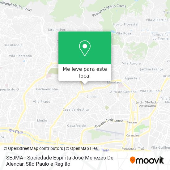 SEJMA - Sociedade Espírita José Menezes De Alencar mapa