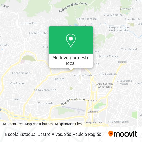 Escola Estadual Castro Alves mapa