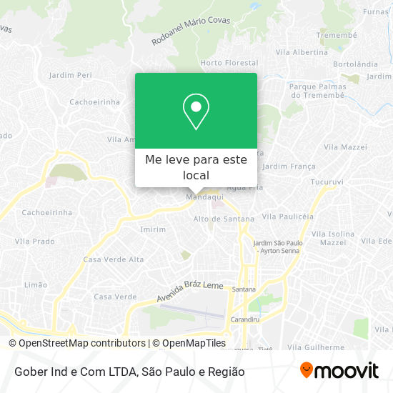 Gober Ind e Com LTDA mapa