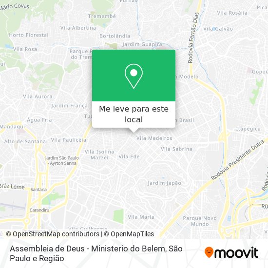 Assembleia de Deus - Ministerio do Belem mapa