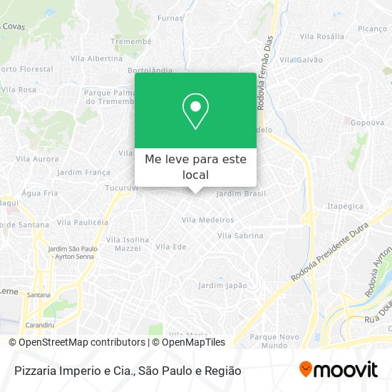Pizzaria Imperio e Cia. mapa
