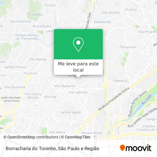 Borracharia do Toninho mapa