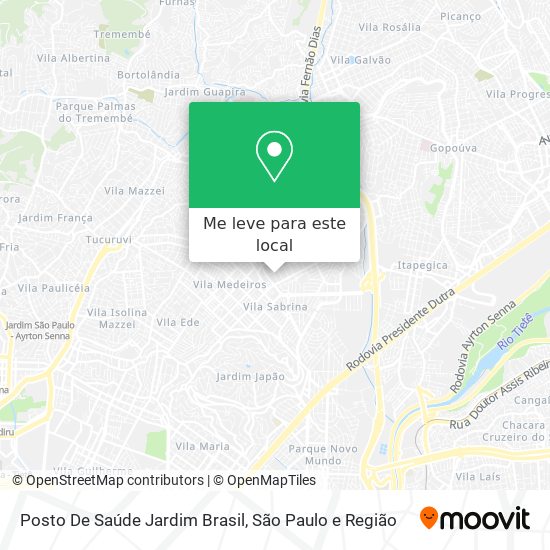 Posto De Saúde Jardim Brasil mapa