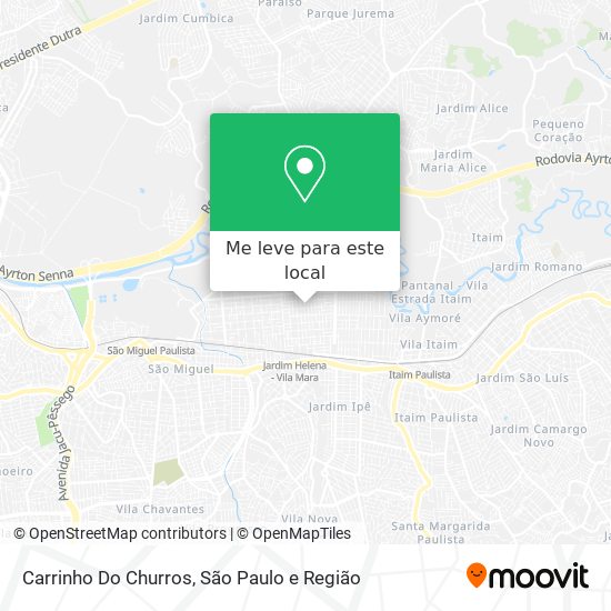 Carrinho Do Churros mapa