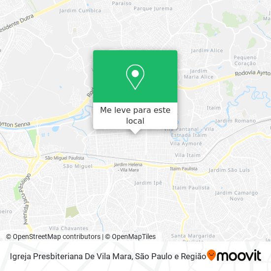 Igreja Presbiteriana De Vila Mara mapa