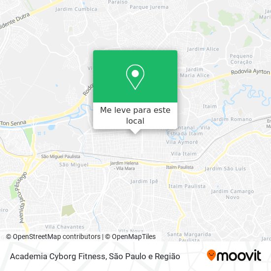 Academia Cyborg Fitness mapa