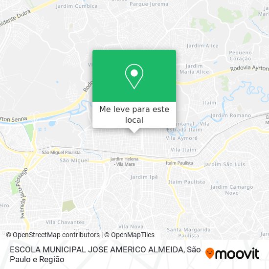 ESCOLA MUNICIPAL JOSE AMERICO ALMEIDA mapa