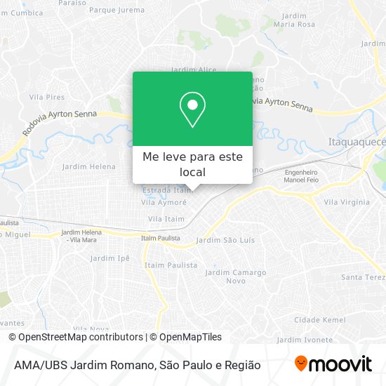 AMA/UBS Jardim Romano mapa