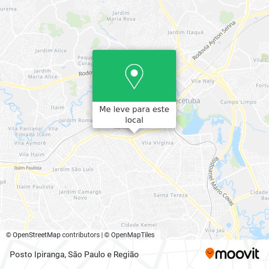 Posto Ipiranga mapa