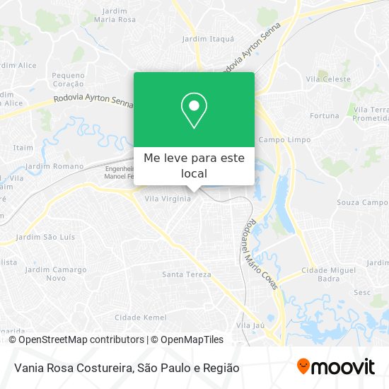Vania Rosa Costureira mapa