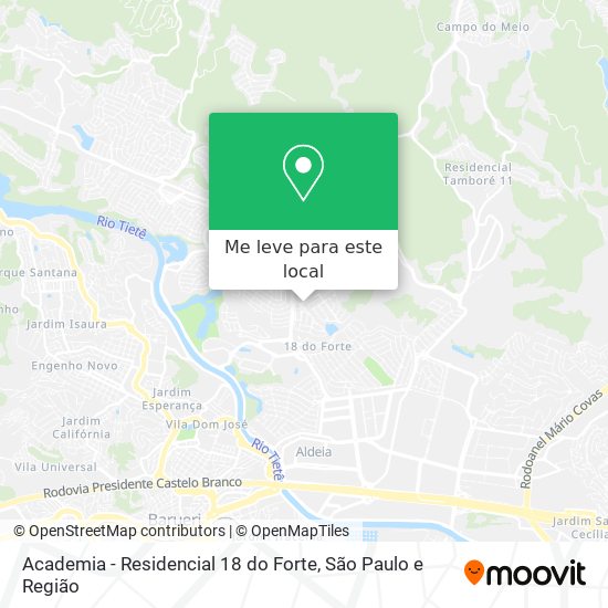 Academia - Residencial 18 do Forte mapa