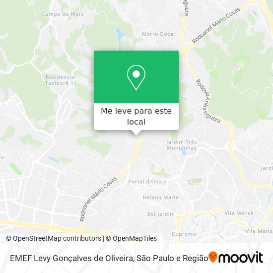 EMEF Levy Gonçalves de Oliveira mapa