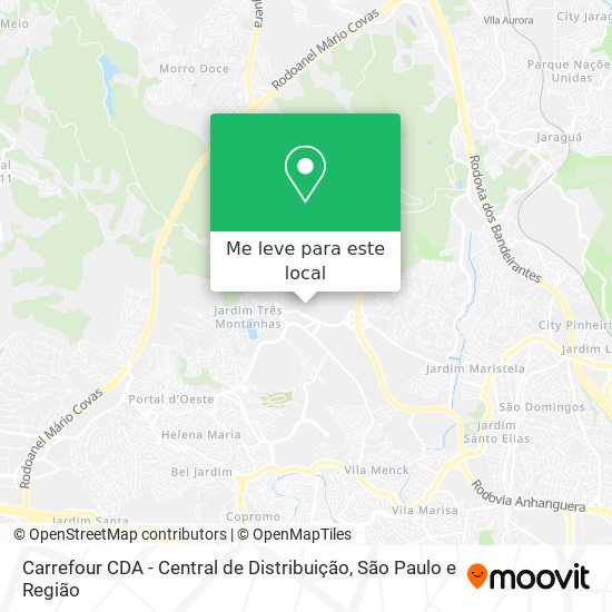 Carrefour CDA - Central de Distribuição mapa