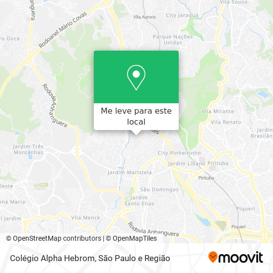 Colégio Alpha Hebrom mapa