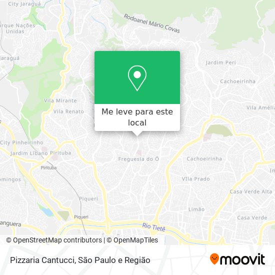 Pizzaria Cantucci mapa