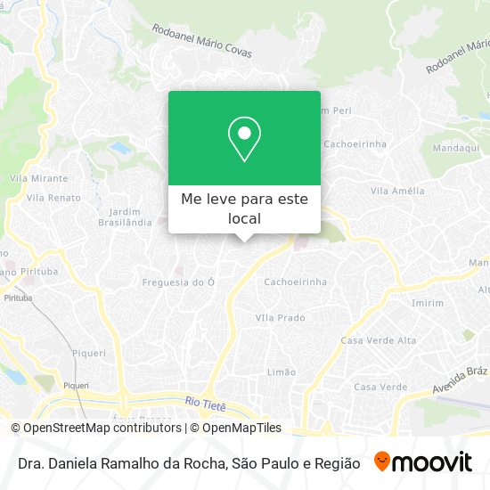 Dra. Daniela Ramalho da Rocha mapa