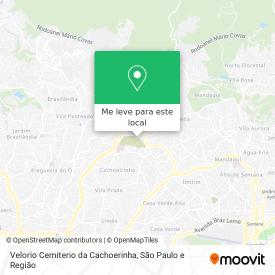 Velorio Cemiterio da Cachoerinha mapa
