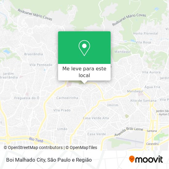 Boi Malhado City mapa
