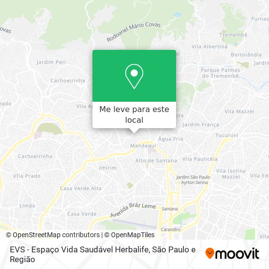 EVS - Espaço Vida Saudável Herbalife mapa