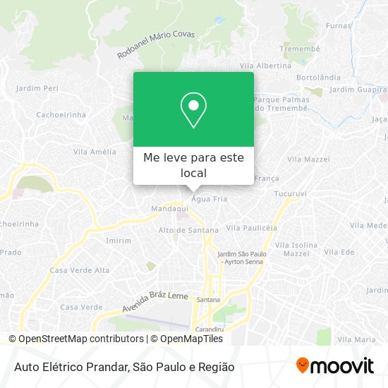 Auto Elétrico Prandar mapa