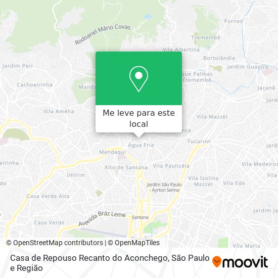 Casa de Repouso Recanto do Aconchego mapa