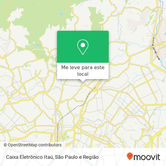 Caixa Eletrônico Itaú mapa