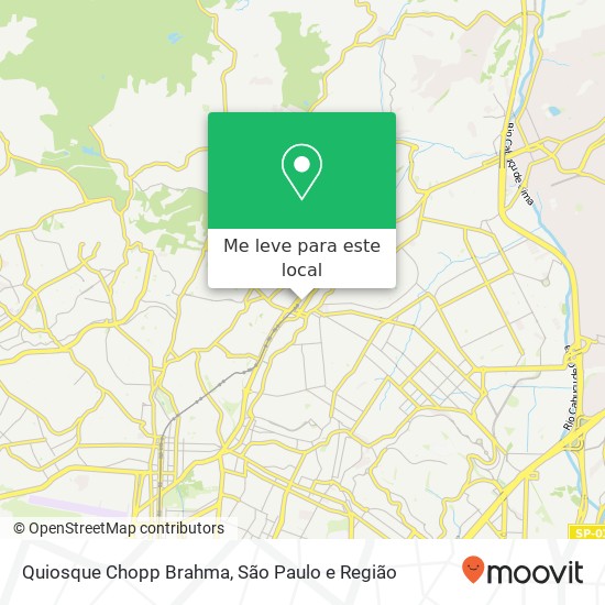 Quiosque Chopp Brahma mapa