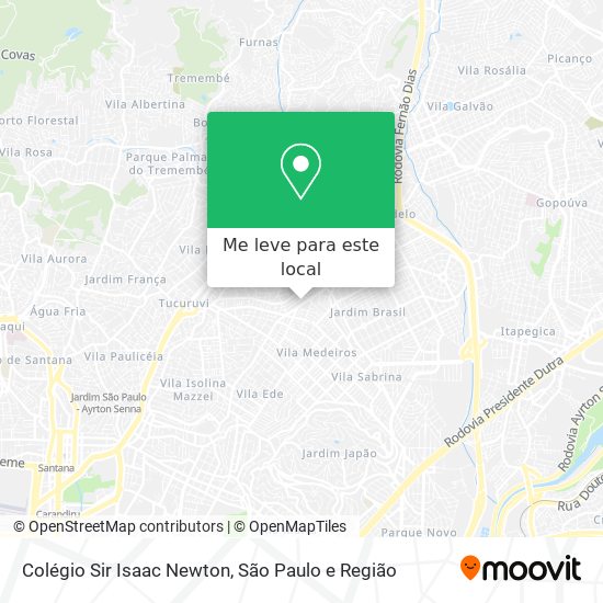 Colégio Sir Isaac Newton mapa