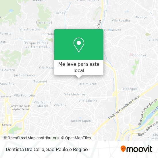 Dentista Dra Célia mapa