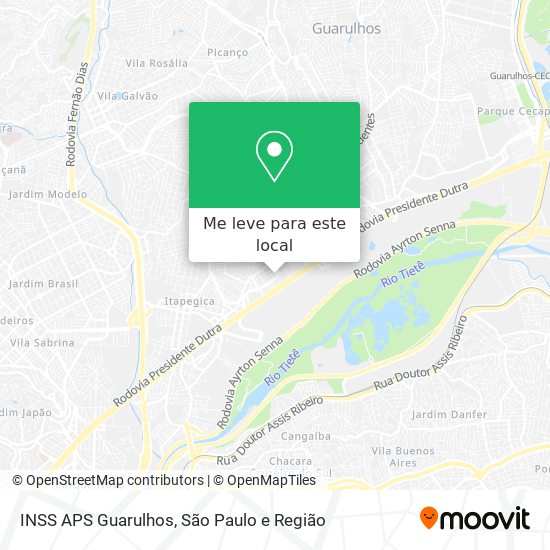 INSS APS Guarulhos mapa