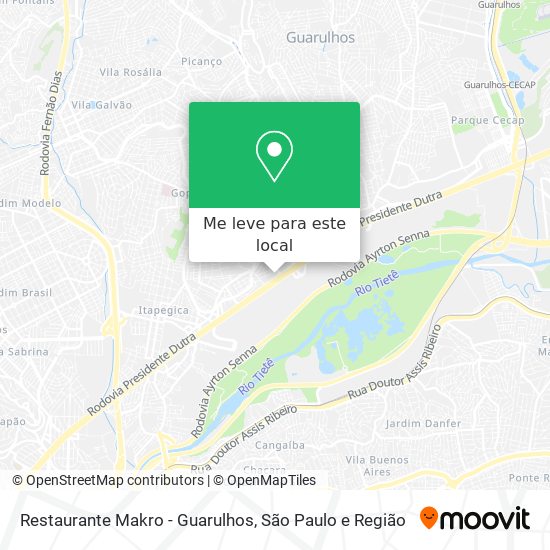 Restaurante Makro - Guarulhos mapa