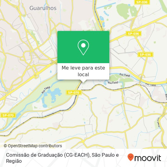 Comissão de Graduação (CG-EACH) mapa