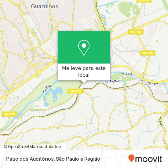 Pátio dos Auditórios mapa