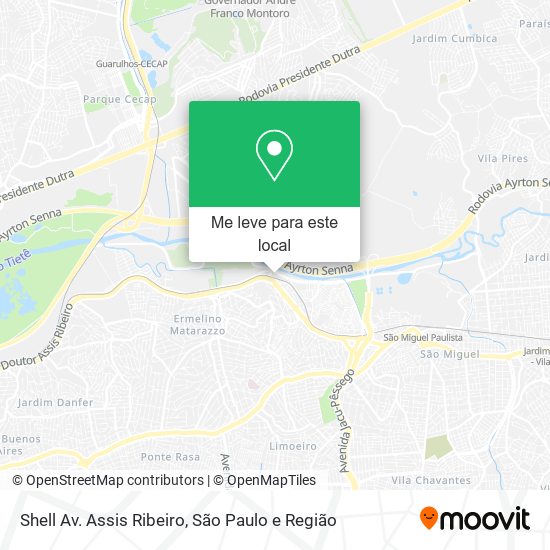 Shell Av. Assis Ribeiro mapa