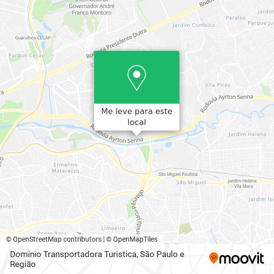 Dominio Transportadora Turistica mapa